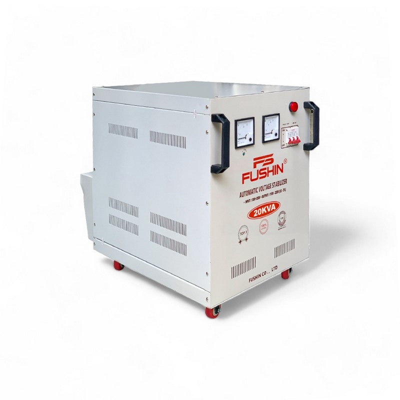 Ổn Áp 1 Pha 20KVA FUSHIN Dải 130V~250V Ra 110V-220V - Hình thực tế 2