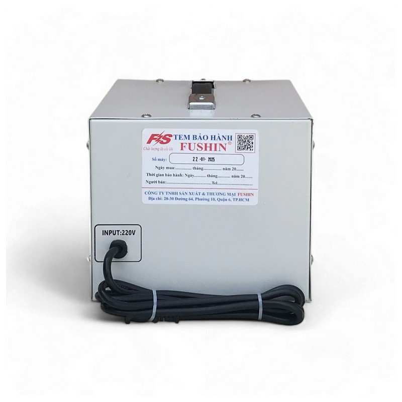 Ổn Áp 1 Pha 3KVA FUSHIN Dải 130V~250V Ra 110V-220V - Hình thực tế 4