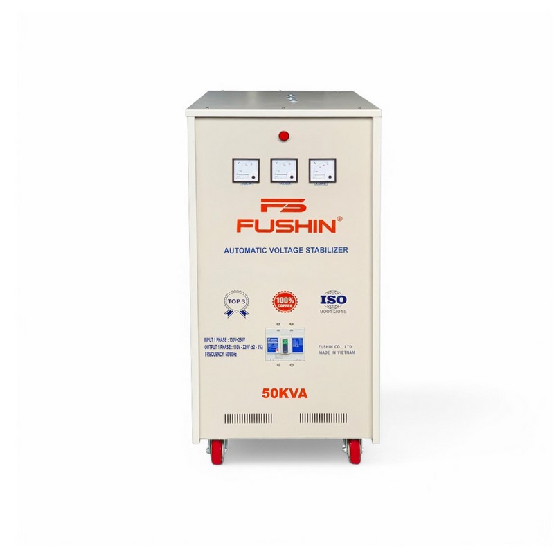Ổn Áp 1 Pha 50KVA FUSHIN Dải 130V~250V Ra 110V-220V - Hình thực tế 1