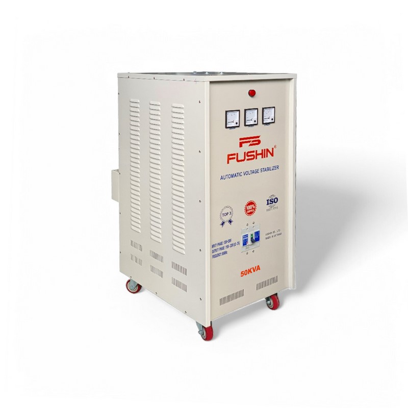 Ổn Áp 1 Pha 50KVA FUSHIN Dải 130V~250V Ra 110V-220V - Hình thực tế 2