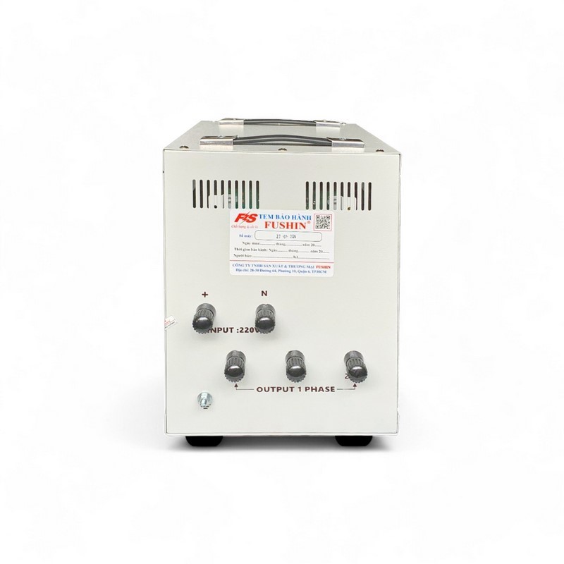 Ổn Áp 1 Pha 5KVA FUSHIN Dải 130V~250V Ra 110V-220V - Hình thực tế 4