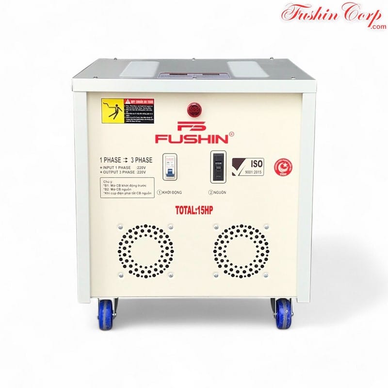 Biến Áp 1 Pha 220V Ra 3 Pha 220V 15HP FUSHIN - Hình 1