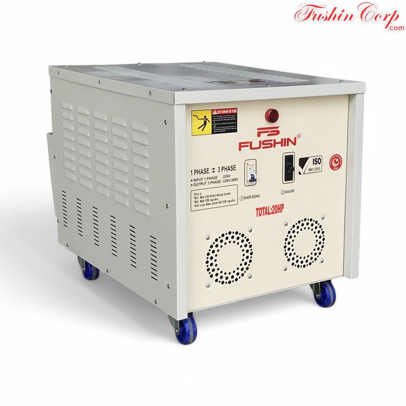 Biến Áp 1 Pha 220V Ra 3 Pha 220V Và 380V 20HP FUSHIN - Hình 2