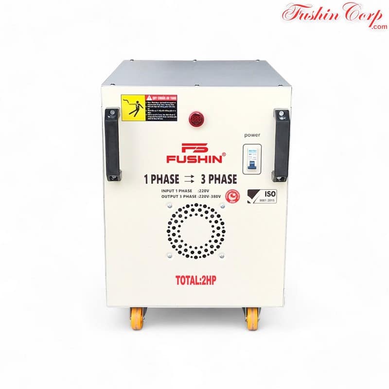 Biến Áp 1 Pha 220V Ra 3 Pha 220V Và 380V 2HP FUSHIN - Hình 1