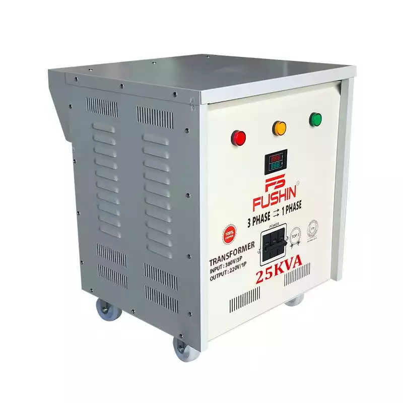 Biến áp 3 pha 380V ra 1 pha 220V 25KVA FUSHIN dây đồng - Hình 2