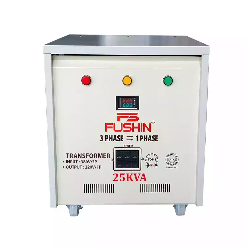Biến áp 3 pha 380V ra 1 pha 220V 25KVA FUSHIN thông dụng - Hình 1
