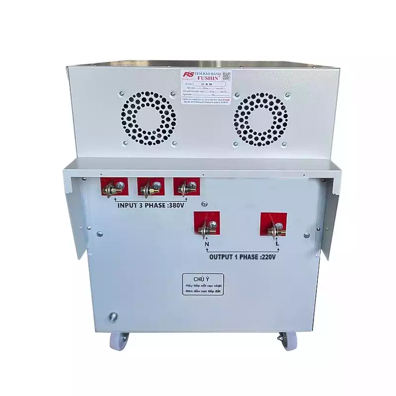 Biến áp 3 pha 380V ra 1 pha 220V 50KVA FUSHIN dây đồng - Hình 4