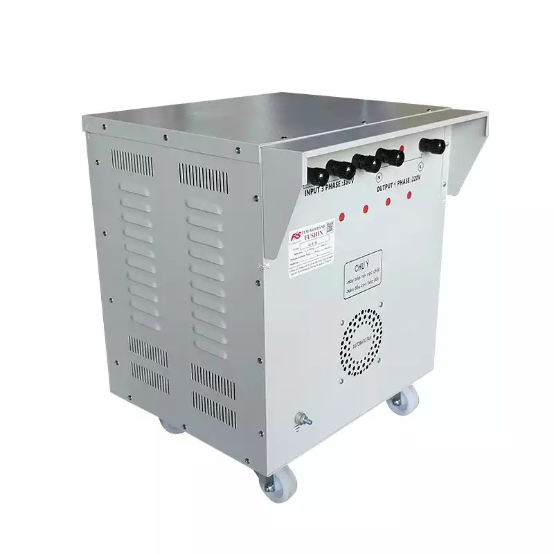 Biến áp 3 pha 380V ra 1 pha 220V 6KVA FUSHIN dây đồng - Hình 3