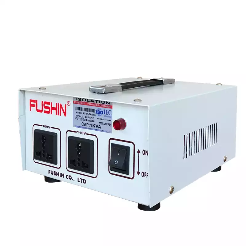 Biến Áp Cách Ly 1 Pha 1KVA FUSHIN Vào 220V Ra 100V Và 110V Thông Dụng - Hình 2