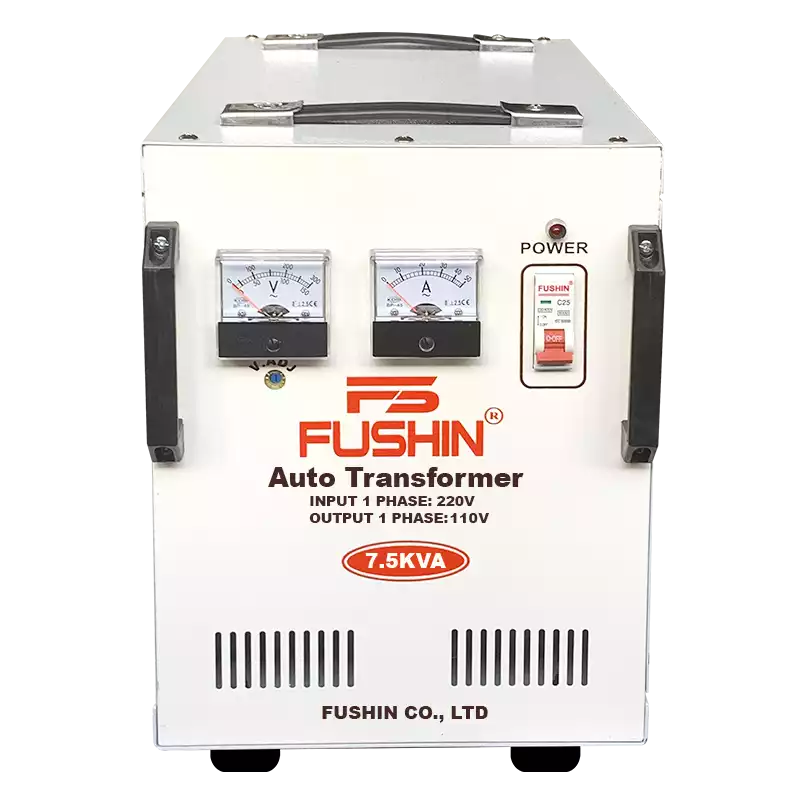 Biến Áp Tự Ngẫu 1 Pha 7.5KVA FUSHIN Vào 220V Ra 100V Và 110V Thông Dụng - Hình 1