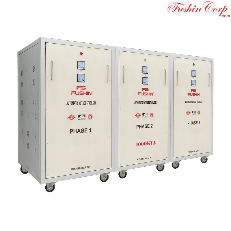 Ổn Áp 3 Pha 1000KVA FUSHIN Dải 320V~430V Ra 380V - Hình 3
