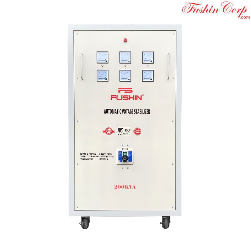 Ổn Áp 3 Pha 200KVA FUSHIN Dải 260V~430V Ra 380V - Hình 1