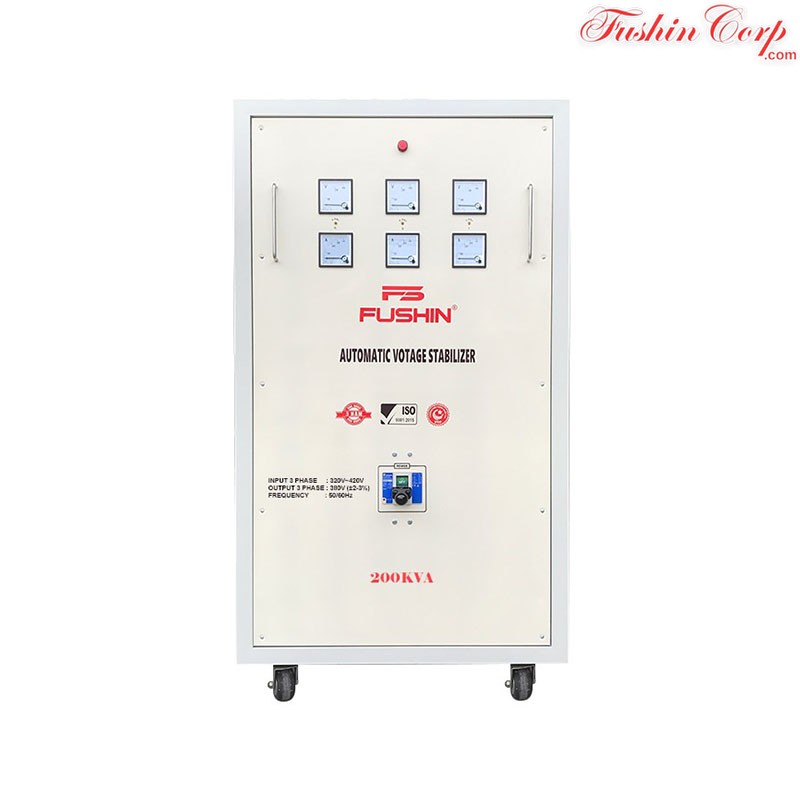 Ổn Áp 3 Pha 200KVA FUSHIN Dải 320V~430V Ra 380V - Hình 1