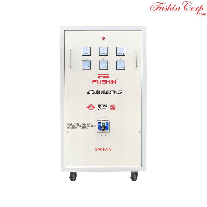 Ổn Áp 3 Pha 250KVA FUSHIN Dải 320V~430V Ra 220V Và 380V - Hình 1