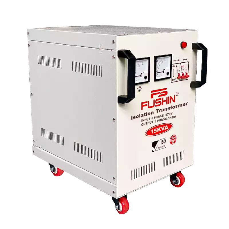 Biến Áp Cách Ly 1 Pha 15KVA FUSHIN Vào 220V Ra 100V Và 110V Thông Dụng - Hình 2