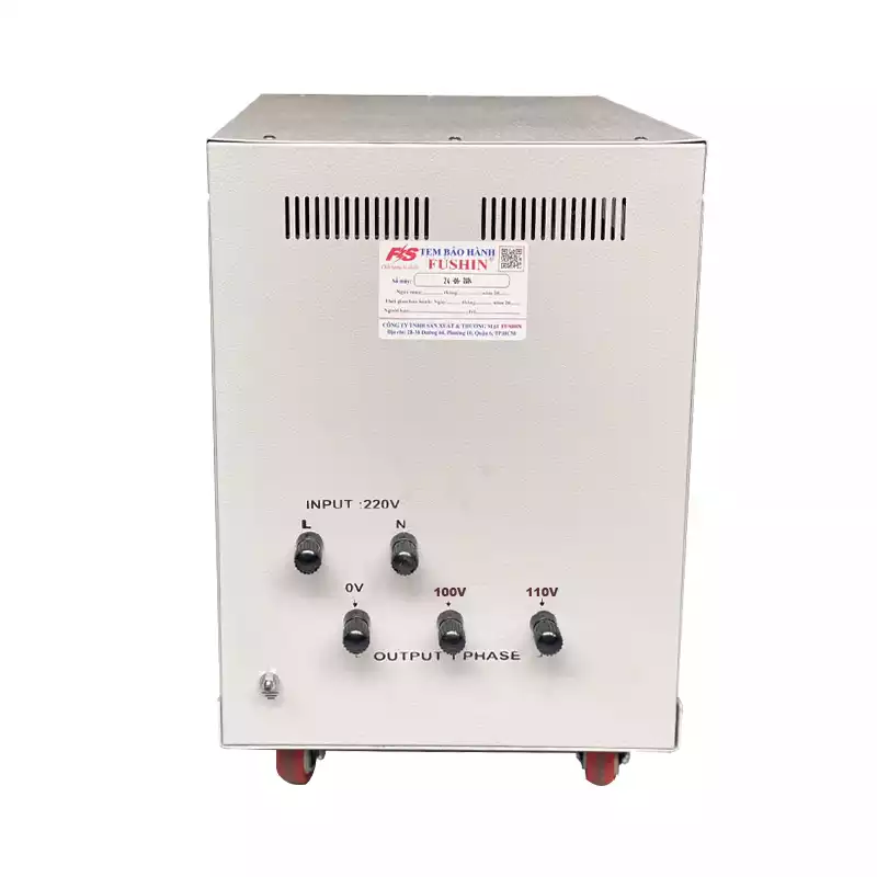 Biến Áp Cách Ly 1 Pha 20KVA FUSHIN Vào 220V Ra 100V-110V Dây Đồng - Hình 4