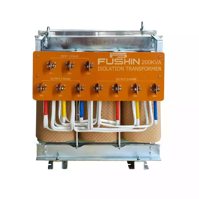 Biến Áp Trần Cách Ly 3 Pha 200KVA FUSHIN Vào 380V Ra 200V-220V Thông Dụng - Hình 1