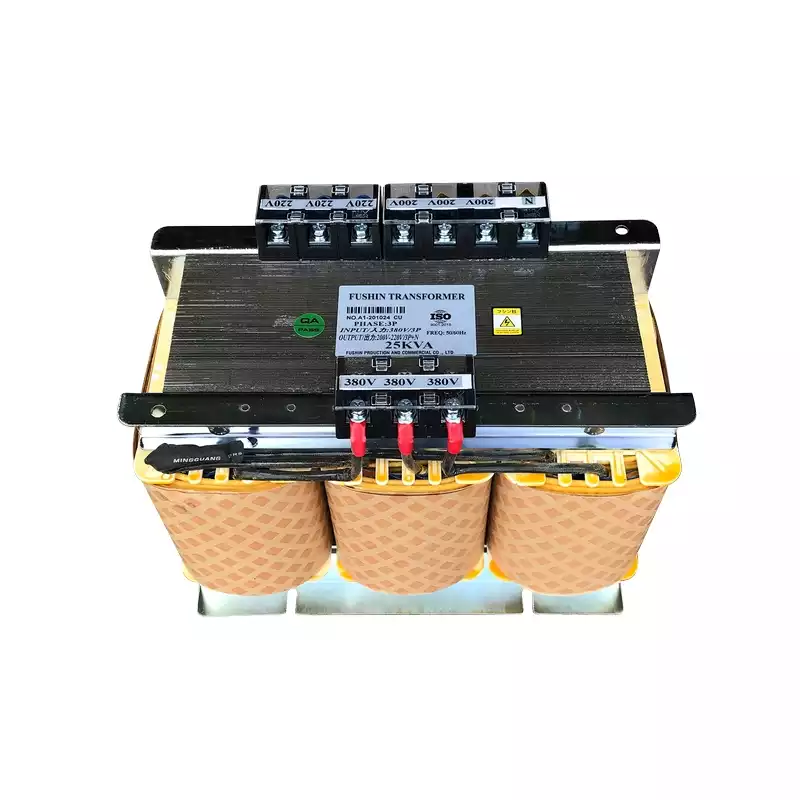 Biến Áp Trần Tự Ngẫu 3 Pha 25KVA FUSHIN Vào 380V Ra 200V-220V Dây Đồng - Hình 1