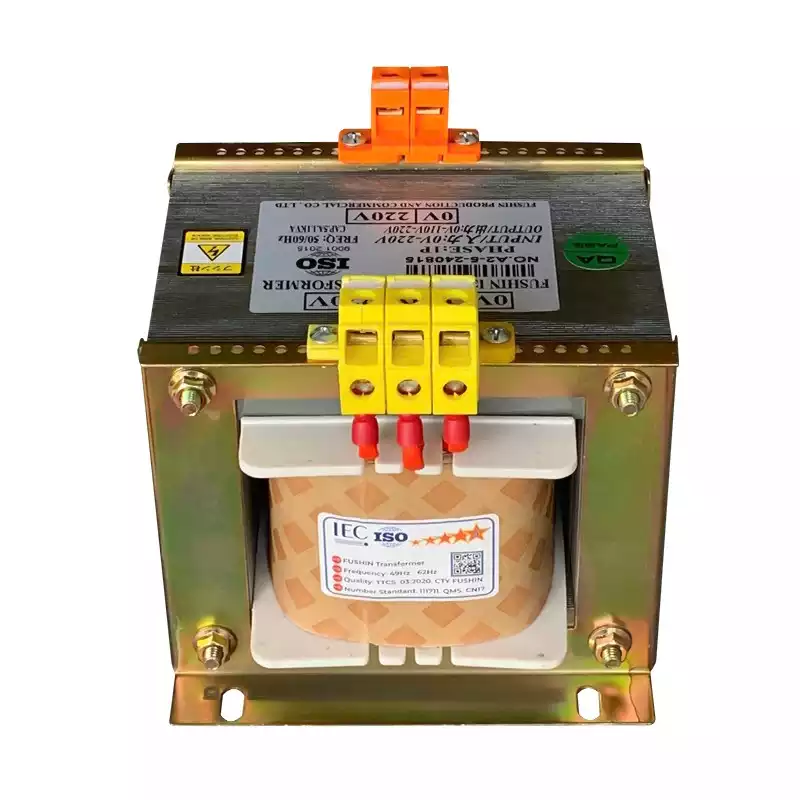Biến Áp Trần Cách Ly 1 Pha 1.1KVA (5A) FUSHIN Vào 220V Ra 110V-220V Dây Đồng - Hình 4