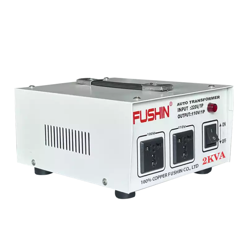 Biến Áp Tự Ngẫu 1 Pha 2KVA FUSHIN Vào 220V Ra 100V Và 110V Dây Đồng - Hình 2