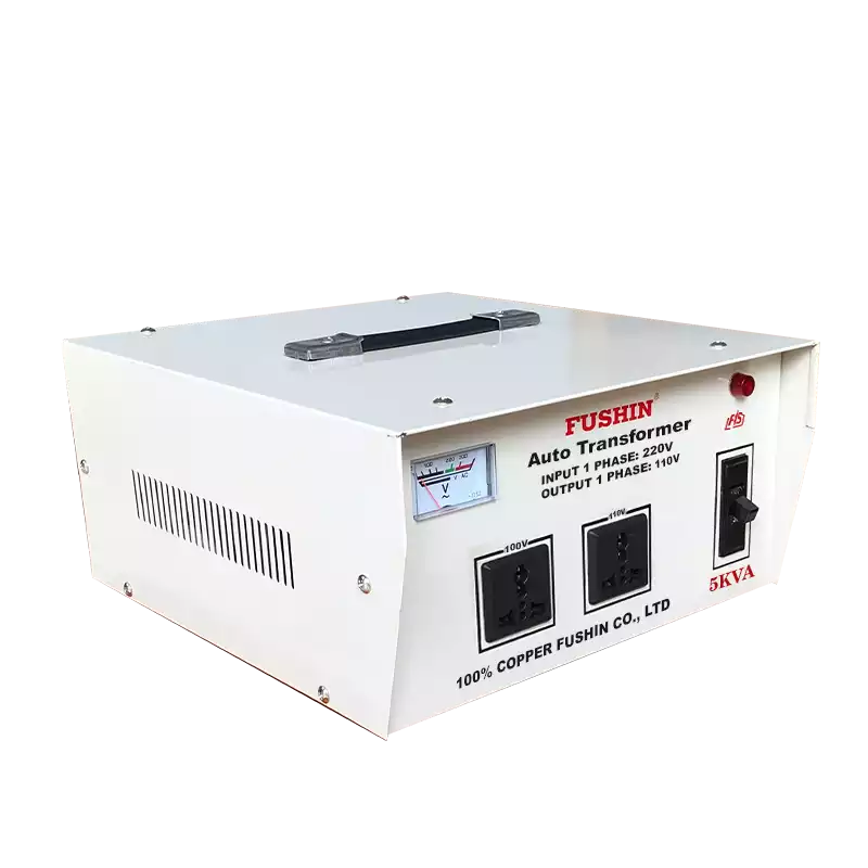 Biến Áp Tự Ngẫu 1 Pha 5KVA FUSHIN Vào 220V Ra 100V Và 110V Dây Đồng - Hình 3