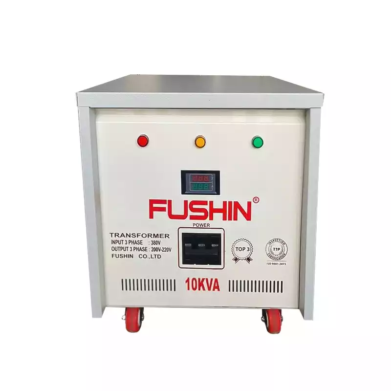 Biến Áp Tự Ngẫu 3 Pha 10KVA FUSHIN Vào 380V Ra 200V-220V Thông Dụng - Hình 1