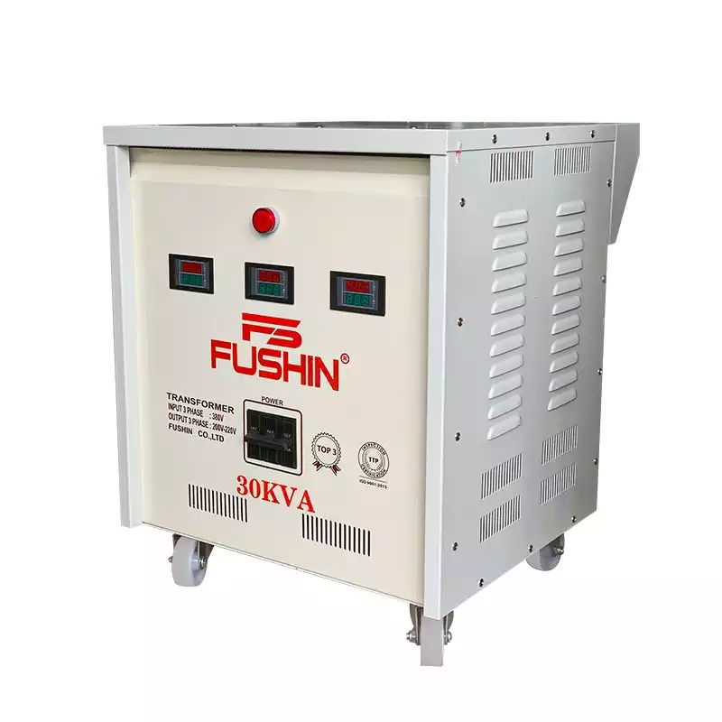 Biến Áp Tự Ngẫu 3 Pha 30KVA FUSHIN Vào 380V Ra 200V-220V Thông Dụng - Hình 2