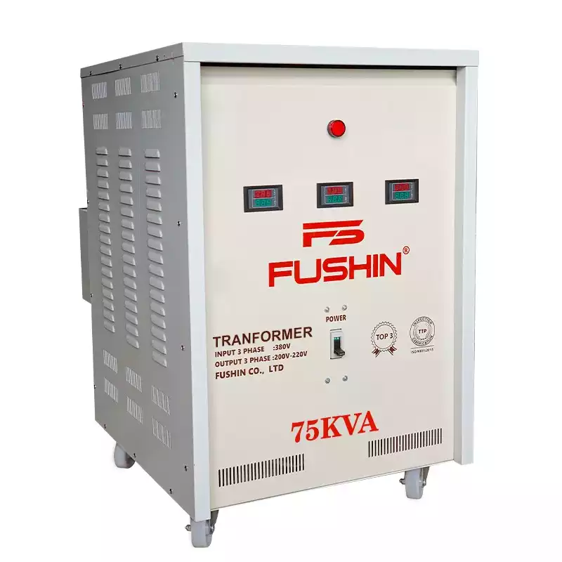 Biến Áp Tự Ngẫu 3 Pha 75KVA FUSHIN Vào 380V Ra 200V-220V Thông Dụng - Hình 2