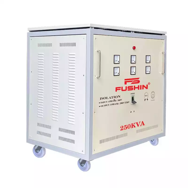 Biến Áp Cách Ly 3 Pha 250KVA FUSHIN Vào 380V Ra 200V-220V Thông Dụng - Hình 2