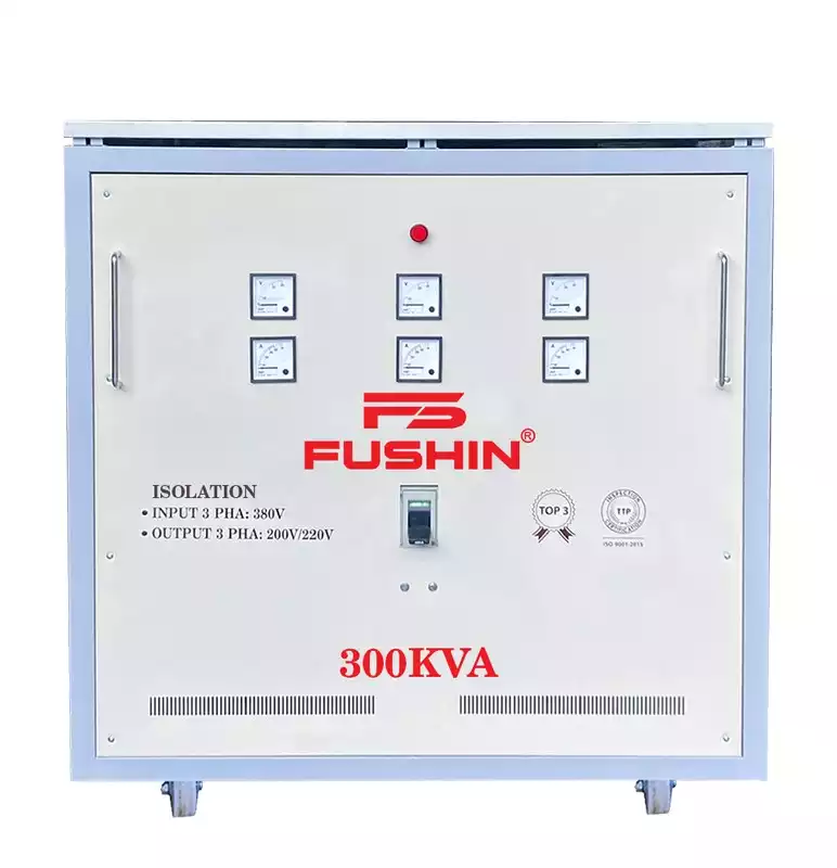 Biến Áp Cách Ly 3 Pha 300KVA FUSHIN Vào 380V Ra 200V-220V Thông Dụng - Hình 1