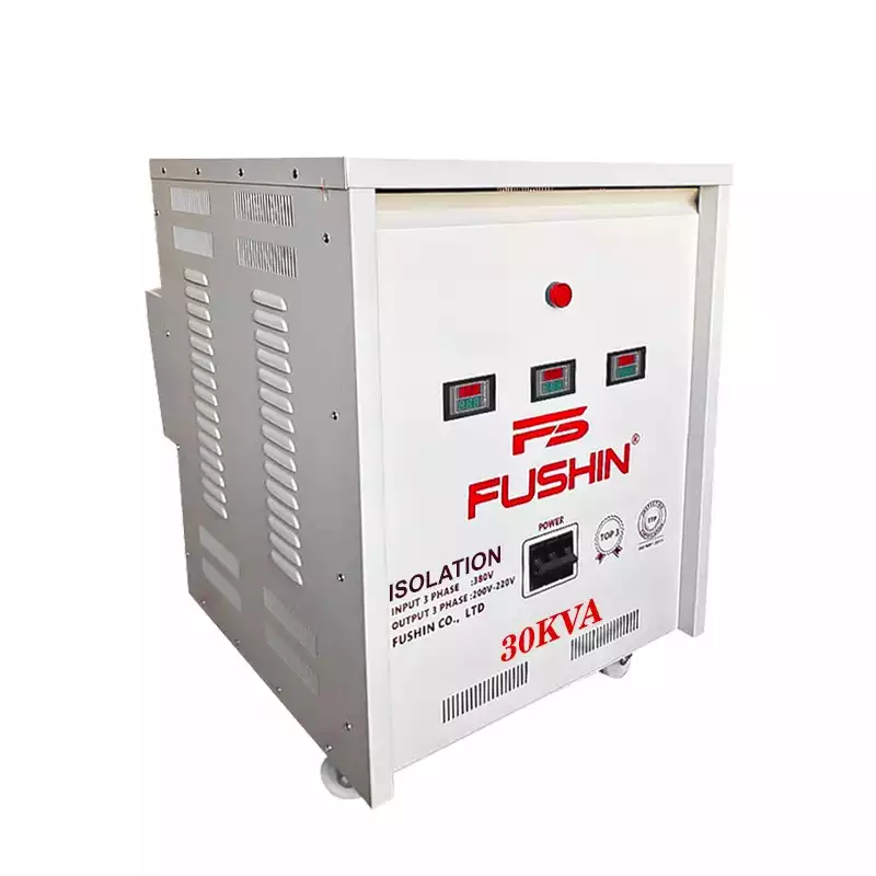 Biến Áp Cách Ly 3 Pha 30KVA FUSHIN Vào 380V Ra 200V-220V Thông Dụng - Hình 2