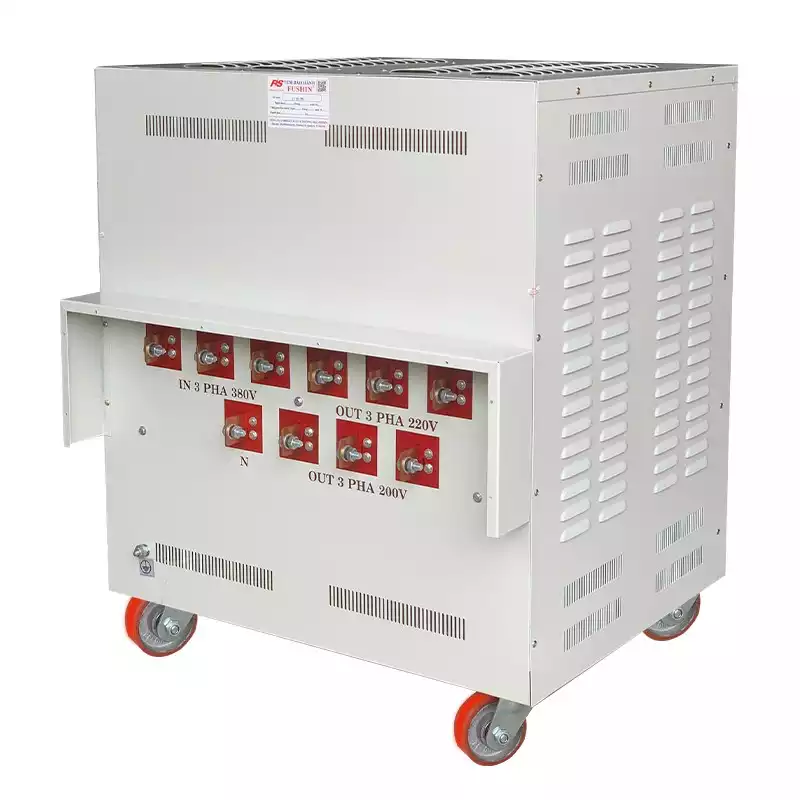 Biến Áp Cách Ly 3 Pha 50KVA FUSHIN Vào 380V Ra 200V-220V Dây Đồng - Hình 4