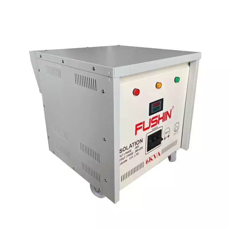Biến Áp Cách Ly 3 Pha 6KVA FUSHIN Vào 380V Ra 200V-220V Thông Dụng - Hình 2