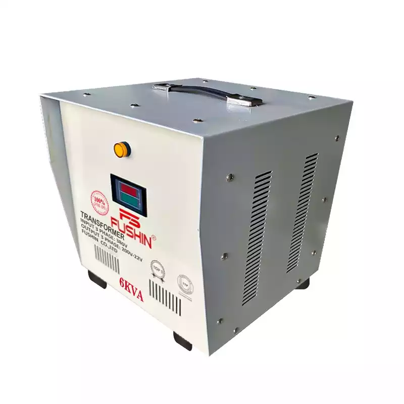 Biến Áp Tự Ngẫu 3 Pha 6KVA FUSHIN Vào 380V Ra 200V-220V Dây Đồng - Hình 3
