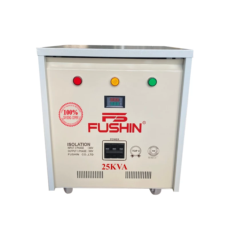 Biến Áp Cách Ly 3 Pha 380V Ra 380V 25KVA FUSHIN Dây Đồng - Hình 1