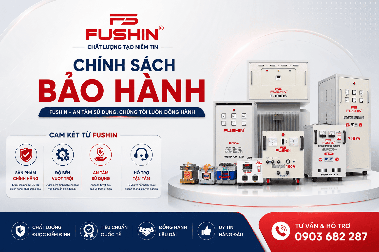 Chính sách bảo hành Fushin